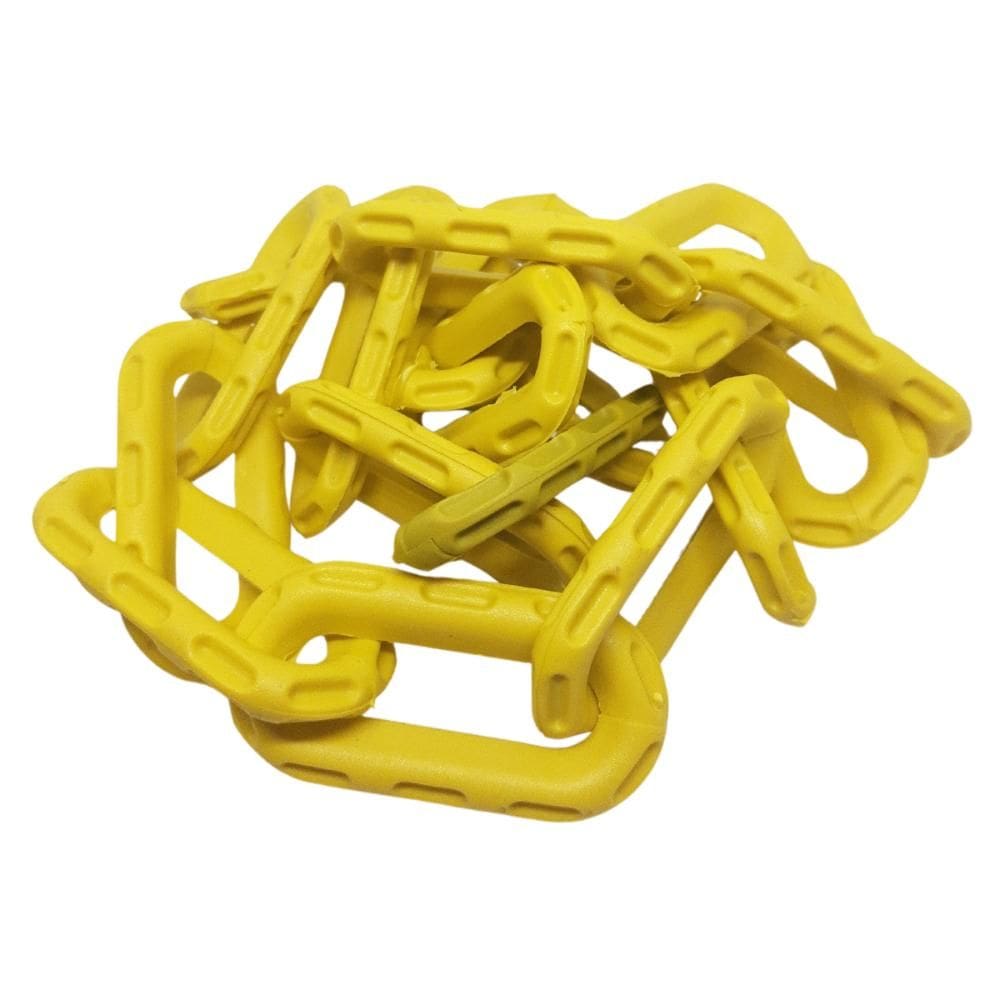 80 Mt Corrente Plástica Isolamento Calha Chuva Elo G Amarelo [F103]