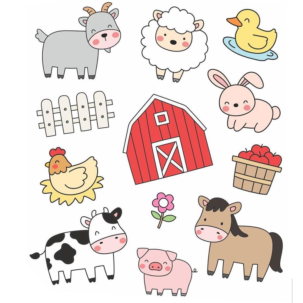Tatufan Tatuagem Temporária Infantil Divertida Fazendinha