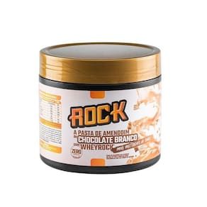 Pasta De Amendoim Whey Rock 600G - Sabor: Chocolate Branco -