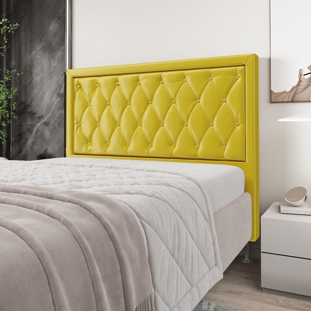 Cabeceira Centaurus 140 / N-035 Veludo Amarelo