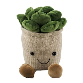 Plantinha Feliz Com Perninhas Pelúcia 20 Cm