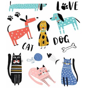 Tatufan Tatuagem Temporária Infantil Divertida Pets