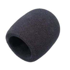 Espuma Protetora Para Microfone Andaluz Preta 16cm 100g