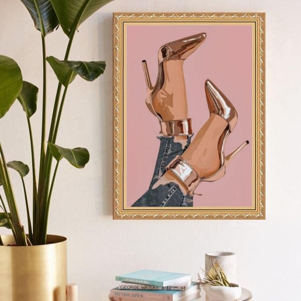 Quadro Decorativo Saltos 24X18Cm - Com Vidro