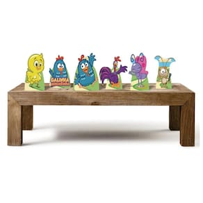 Galinha Pintadinha Kit 6 Enfeites Decoração Festa Infantil