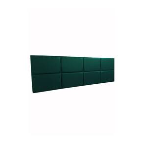 Cabeceira Estofada Casal 8 Blocos Não é Segredo Courvin Verde 140x60
