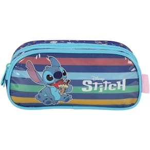Estojo Duplo Stitch EI41534SC Azul - Luxcel