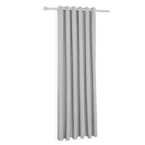 Cortina Cinza-Claro Cromada Oxford Uma Folha 150X230