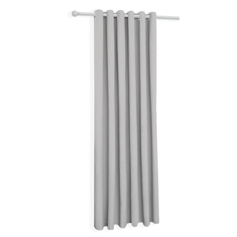 Cortina Cinza-Claro Cromada Oxford Uma Folha 150X230