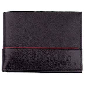 Carteira Casteliê 1618 Couro Masculina - Preto