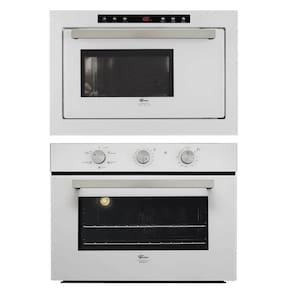 Kit Forno Elétrico Fischer Infinity Embutir 50L Air Fryer 5 Funções + Micro-Ondas 25l Branco 127v