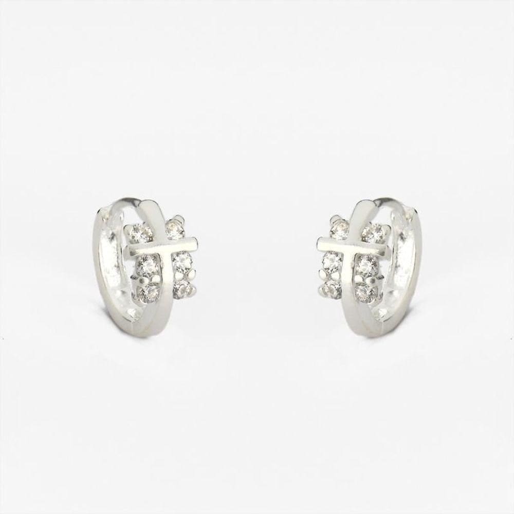 Brinco Argola 1,3cm Click Prata 925