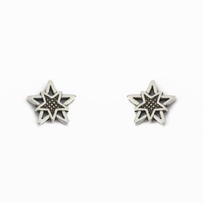 Brinco Bali Estrelas Sobrepostas Em Prata 925