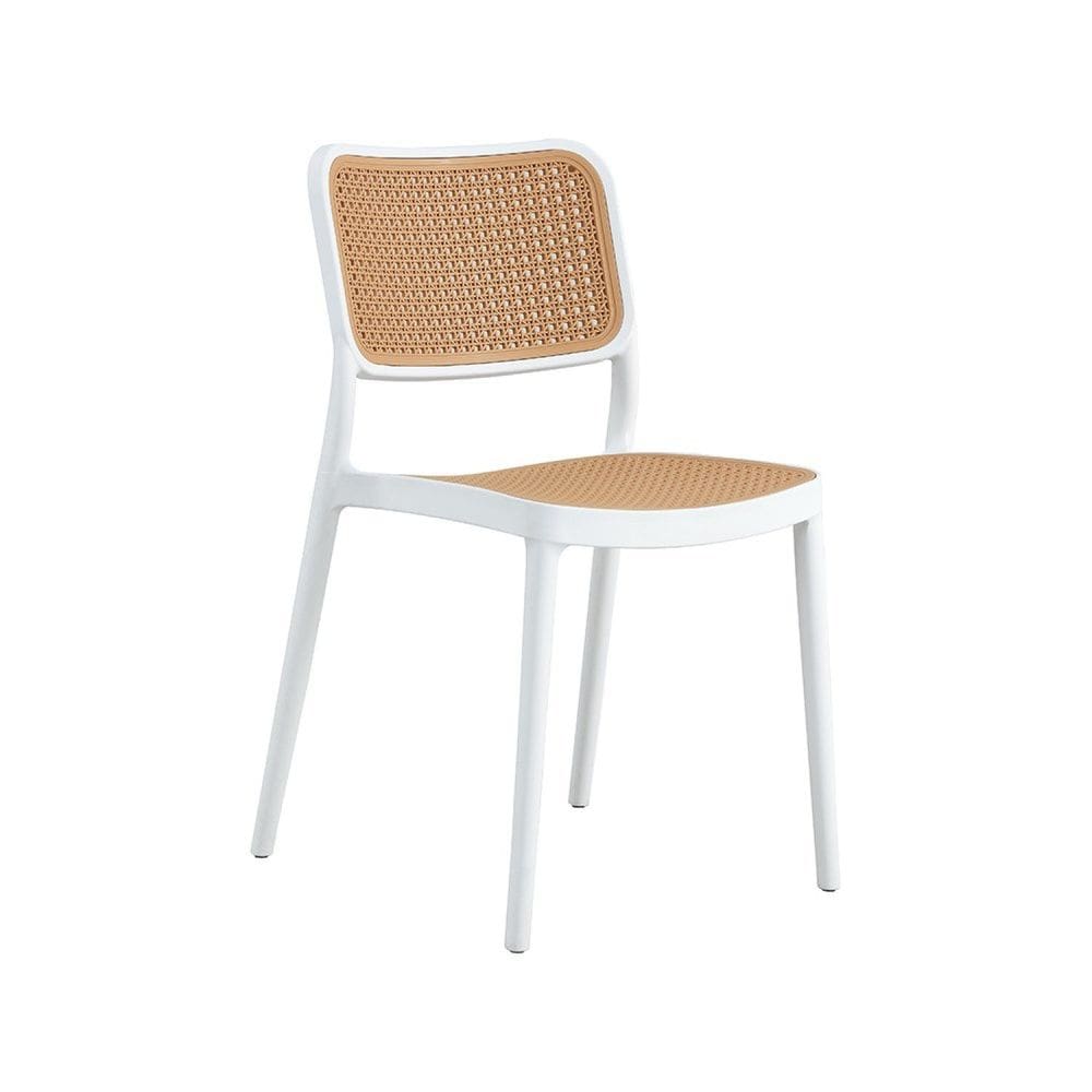 Cadeira para Sala de Jantar Lia Branco/Caramelo