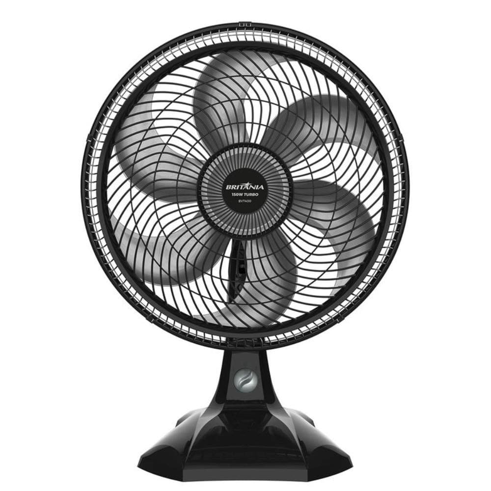 Ventilador Britânia 2 Em 1 Maxx Force Turbo Preto 150W Bvt400