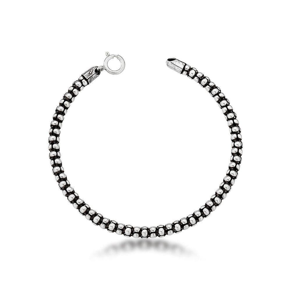 Pulseira Pipoca 4,4mm Prata 925