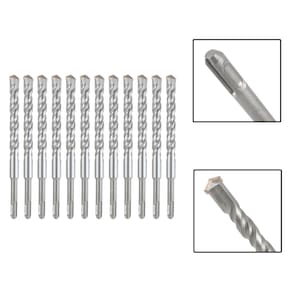 Jogo 12 Brocas SDS Plus 18x260 mm Aço Carbono Tungstênio