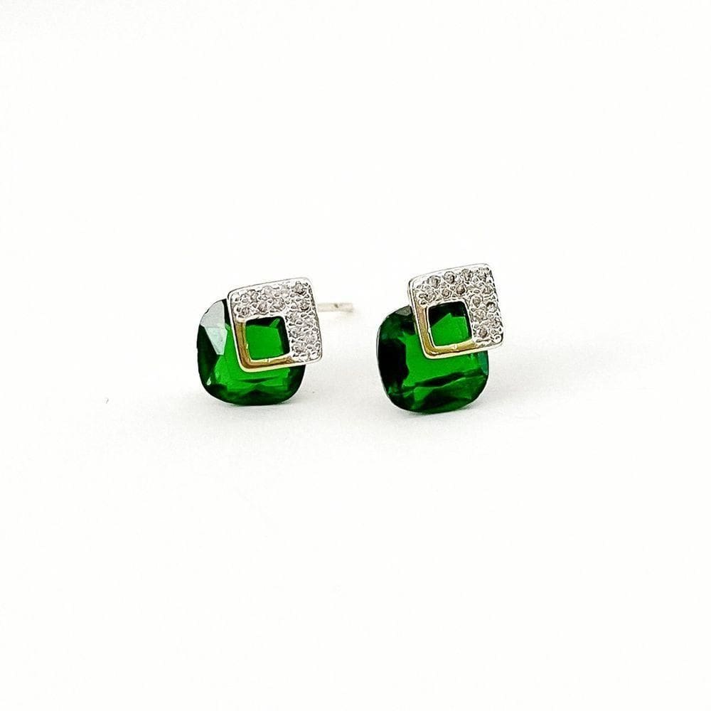 Brinco Feminino Colorido Banhado A Ouro 18k