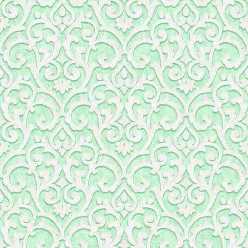 Papel de parede Florence Verde Arabesco FR87224 - Edantex