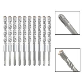 Jogo 10 Brocas SDS Plus 18x400 mm Aço Carbono Tungstênio