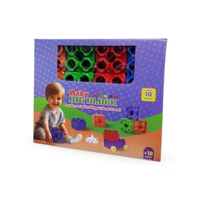 Brinquedo De Peças Grandes Bebê +18 Meses 10 Peças Big Star