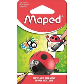 Apontador Maped Croc Easy Joaninha Vermelho E Preto