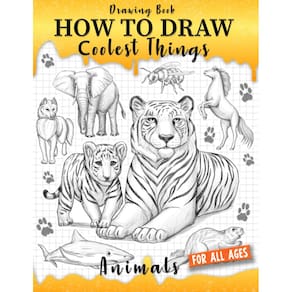 Livro de desenho Como desenhar as coisas mais legais: animais para crianças