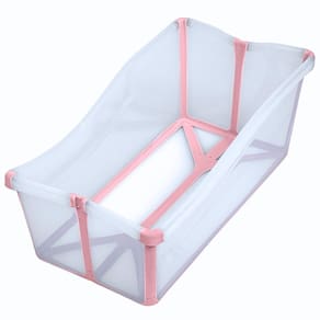 Banheira Dobrável Compacta Rosa 30 Litros 71Cm - 19574 Buba