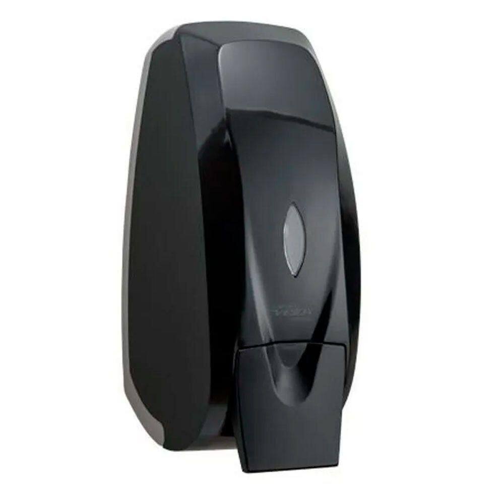 Kit Saboneteira Com Reservatório Preto Velox 2un Premisse Preto