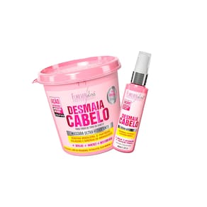 Kit Máscara Desmaia Cabelo 350g e Sérum 60ml Forever Liss
