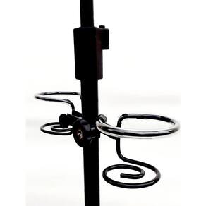 Suporte Duplo De Líquidos Para Pedestal Preto