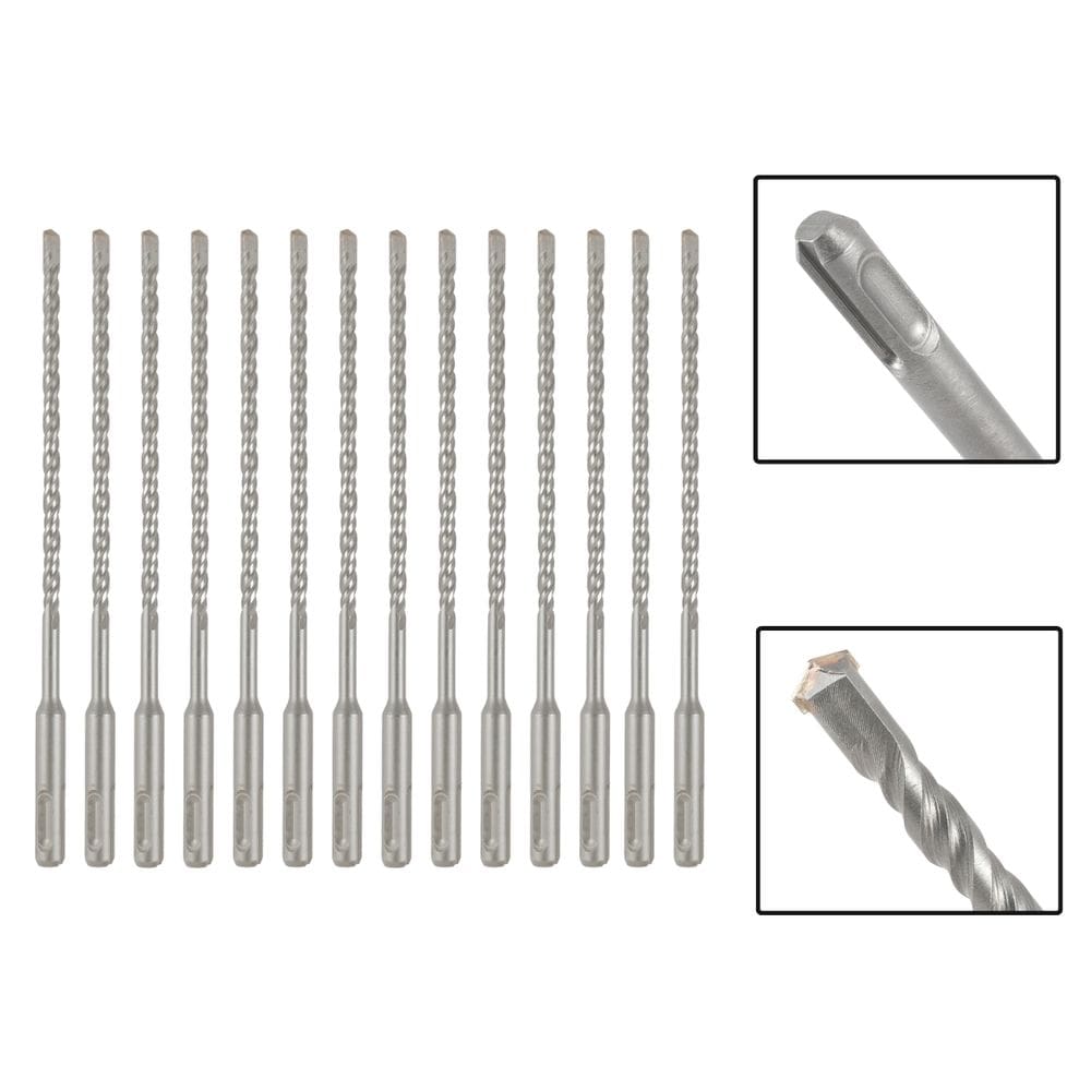 Jogo 14 Brocas SDS Plus 5X110 mm Aço Carbono Tungstênio