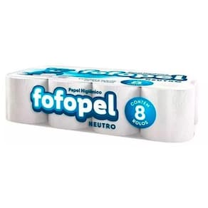 Kit Papel Higiênico Folha Simples Neutro 2un 30m Fofopel