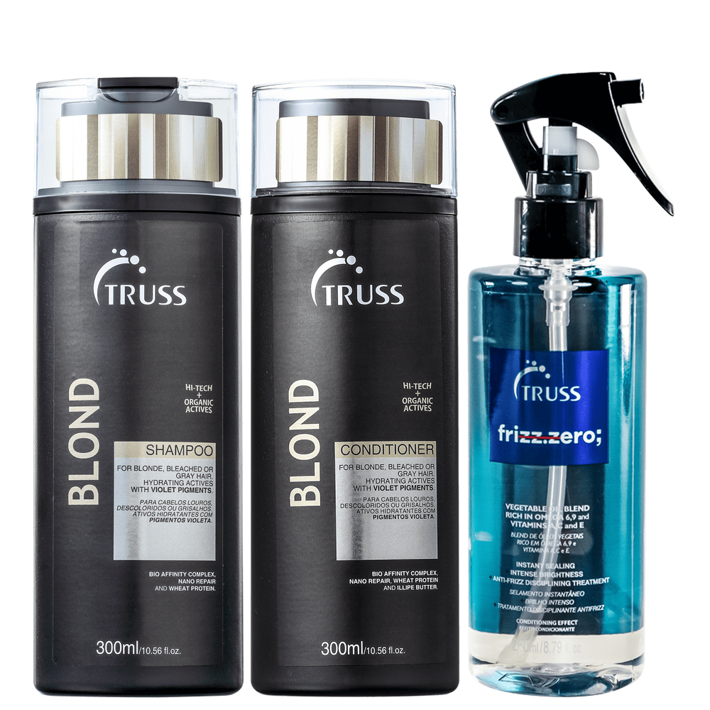 Kit TRUSS Frizz Zero Blond (3 Produtos)