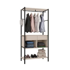 Guarda-Roupa Closet Paris 2 GV Off White e Preto