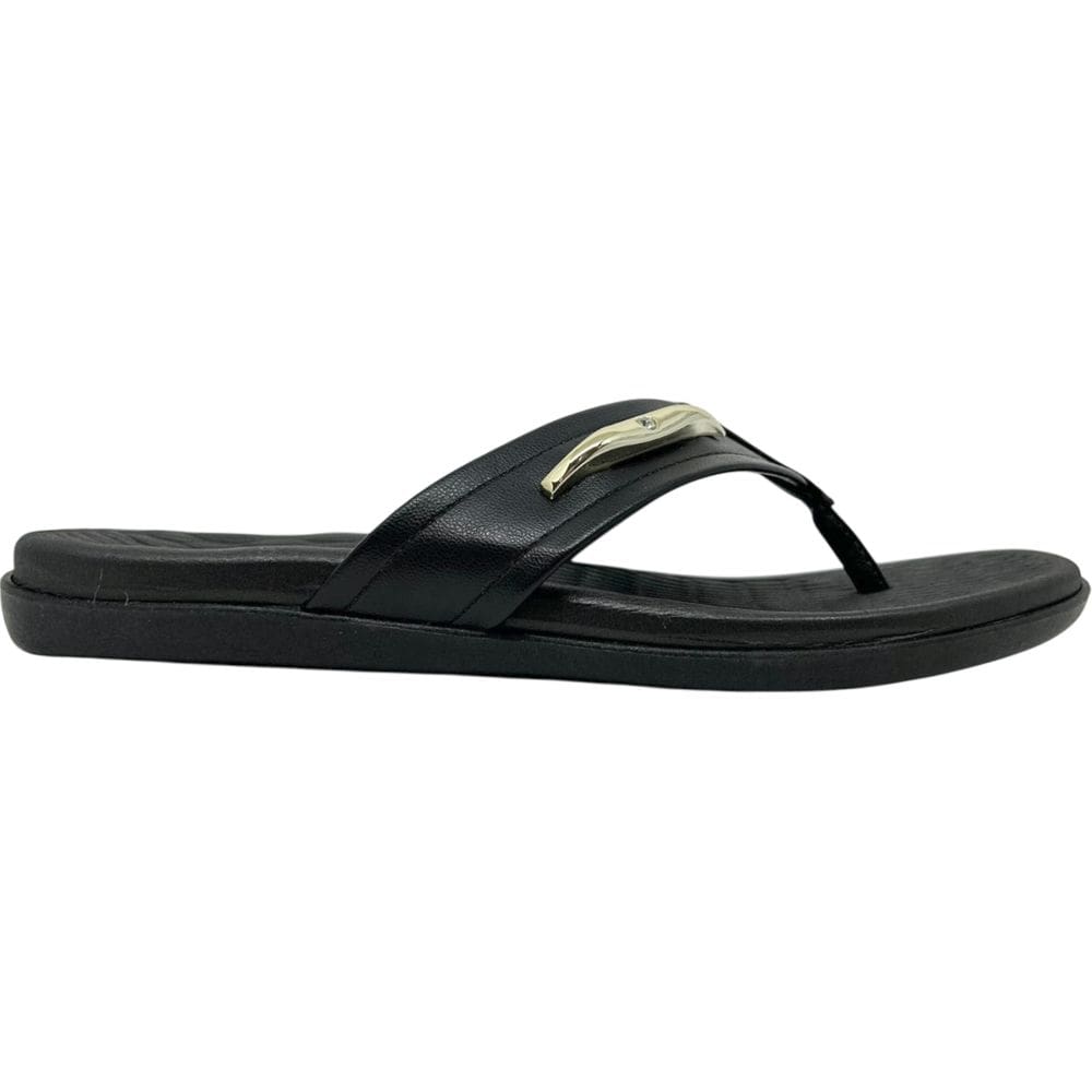 Tamanco Dedo Feminino Casual Básico Dia a Dia Passeio Trabalho Detalhe Metalizado Ultra Conforto Beira Rio 8544.101