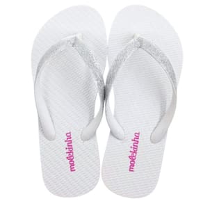 Chinelo Dedo Infantil Menina Casual Dia a Dia Escola Passeio Praia com Glitter Molekinha 2364.400