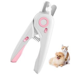 Cortador de Unha Pet Cao Gato Cachorro Animal de Estimaçao Lixa de Unha Laterna Luz Led Confortavel Resistente Seguro Eficiente