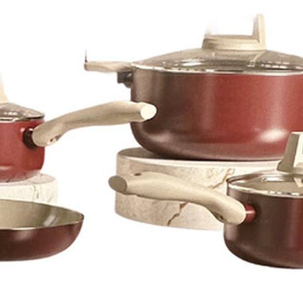Conjunto 4 Panelas Ceramica Antiaderente Soft Red - Jomafe