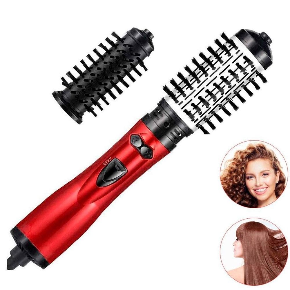 Escova Rotativa 2 Em 1 Potente Alisadora Secador Cabelo