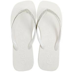 Chinelo de Dedo Feminino Casual Dia a Dia Praia Passeio com Strass J-Soft Petite Jolie Pj7404