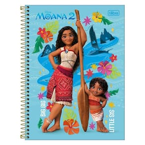 Caderno Univ 1 Matéria 80Fls Moana 2 Azul Tilibra