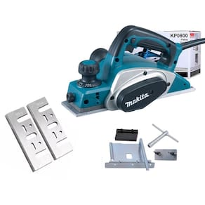 Plaina Elétrica Com 620W Makita Kp0800 + Jogo De Facas 82 Mm
