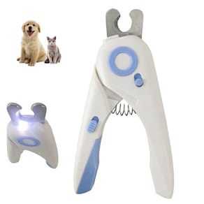 Cortador de Unha Pet Cachorro Cao Gato Lanterna Led Luz Lixa de Unha Seguro Confortavel Eficiente Resistente Animal de Estimaçao