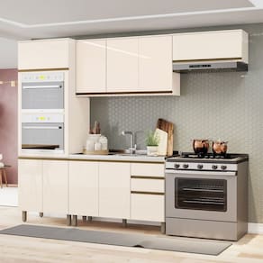 Cozinha Completa Connect 10 Portas 2 Gavetas Off White - Henn