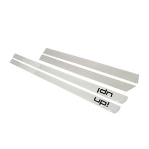 Jogo Adesivo Friso Lateral UP! 4P Transparente com Escrita Preta