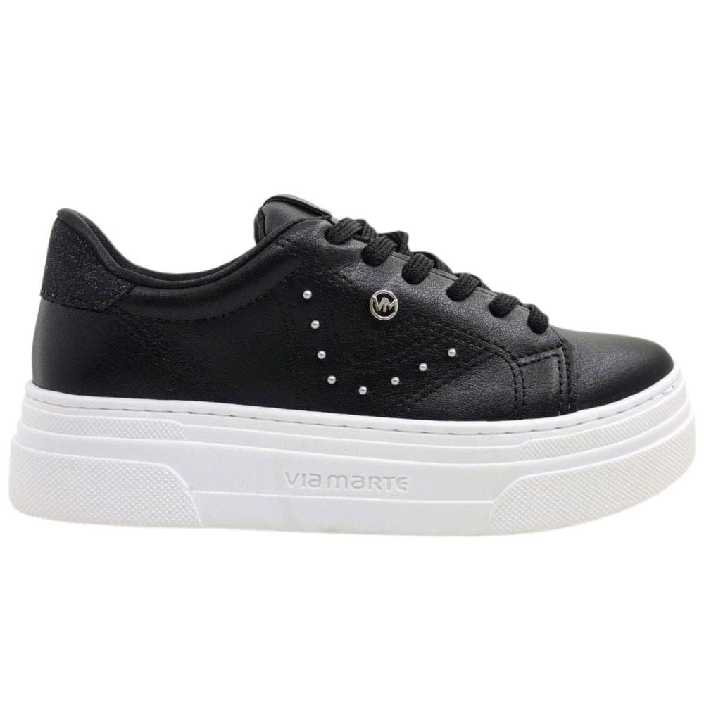Tênis Feminino Casual Básico Dia a Dia Passeio Trabalho Flatform Conforto Via Marte 125-001