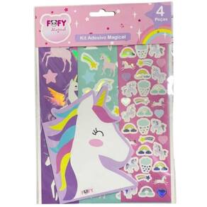 Kit Adesivo Magical Unicórnio - Ff7018 - Fofy