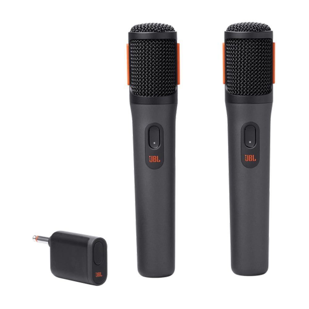 Kit Com 02 Microfones Sem Fio Jbl Preto Wireless