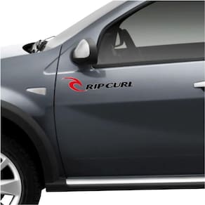 Kit Adesivos Sandero Stepway Rip Curl 12 Traseiro + Lateral Preto